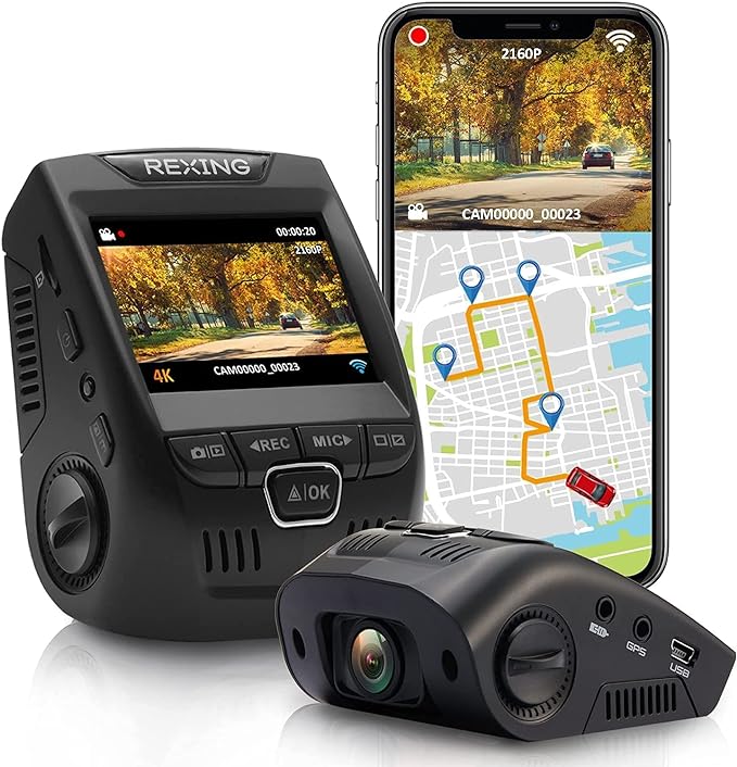 5. Rexing V1-4K Dash Cam: Capture Your Adventures in Ultra HD