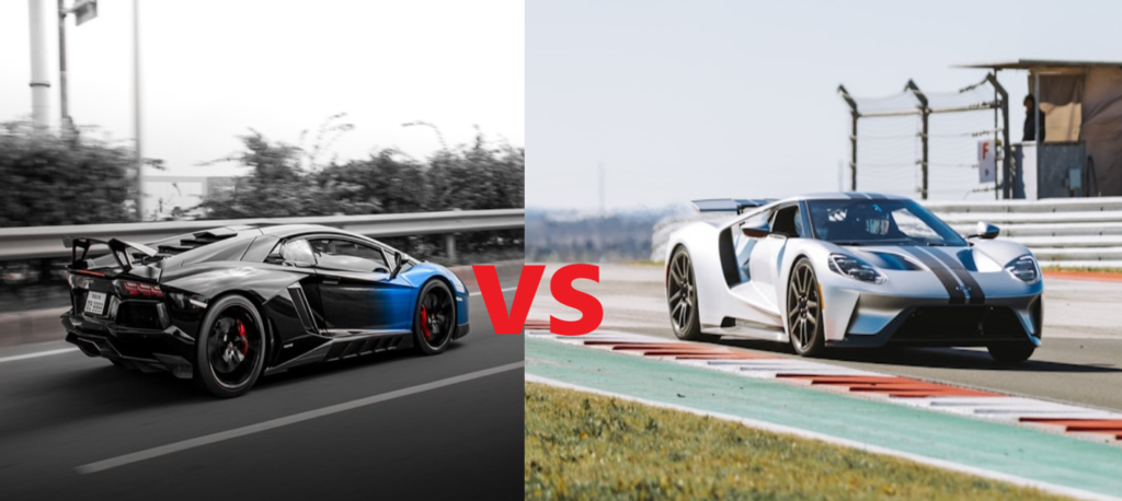 which one is faster the ford gt or lamborghini